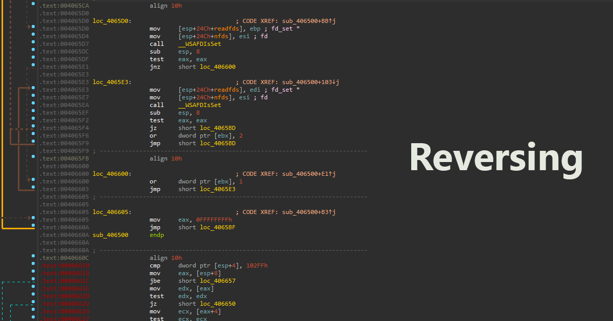 Reversing software